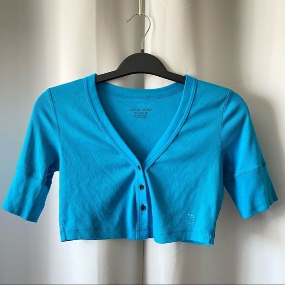MARC CAIN SPORTS Cropped Button Front Top - Picture 5 of 11